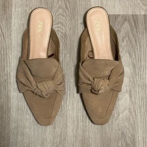 Zara suede mules